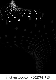 Background Composition, Web Template (Halftone) Vector Illustration
