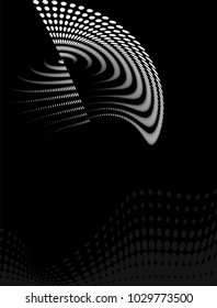 Background Composition, Web Template (Halftone) Vector Illustration