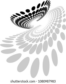 Background Composition, Web Template (Halftone) Design Vector Art Illustration