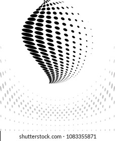 Background Composition, Web Template (Halftone) Vector Illustration