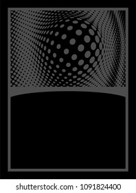 Background Composition, Web Template (Halftone) Design Vector Art Illustration