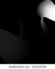 Background Composition, Web Template (Halftone) Design Vector Art Illustration