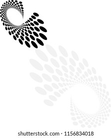 Background Composition, Web Template (Halftone) Design Vector Art Illustration