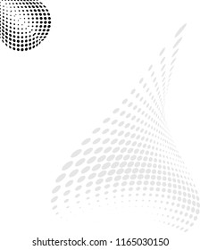 Background Composition, Web Template (Halftone) Design Vector Art Illustration