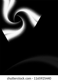 Background Composition, Web Template (Halftone) Design Vector Art Illustration