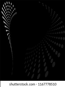 Background Composition, Web Template (Halftone) Design Vector Art Illustration