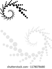 Background Composition, Web Template (Halftone) Design Vector Art Illustration