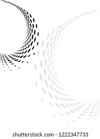 Background Composition, Web Template (Halftone) Design Vector Art Illustration