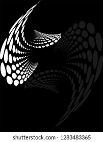 Background Composition, Web Template (Halftone) Design Vector Art Illustration