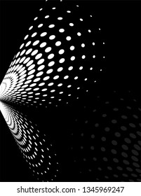 Background Composition, Web Template (Halftone) Design Vector Art Illustration