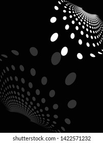 Background Composition, Web Template (Halftone) Design Vector Art Illustration