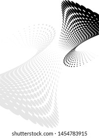 Background Composition, Web Template (Halftone) Design Vector Art Illustration