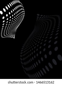 Background Composition, Web Template (Halftone) Vector Illustration