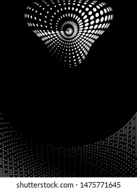 Background Composition, Web Template (Halftone) Design Vector Art Illustration