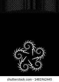 Background Composition, Web Template (Halftone) Design Vector Art Illustration