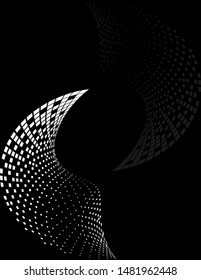 Background Composition, Web Template (Halftone) Design Vector Art Illustration