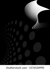 Background Composition, Web Template (Halftone) Design Vector Art Illustration
