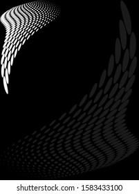 Background Composition, Web Template (Halftone) Design Vector Art Illustration