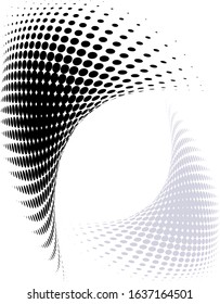 Background Composition, Web Template (Halftone) Vector Illustration