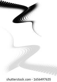 Background Composition, Web Template (Halftone) Vector Illustration