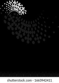 Background Composition, Web Template (Halftone) Design Vector Art Illustration