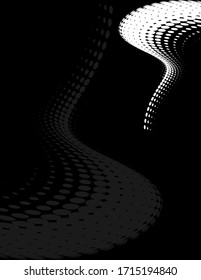 Background Composition, Web Template (Halftone) Design Vector Art Illustration