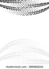 Background Composition, Web Template (Halftone) Design Vector Art Illustration