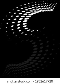 Background Composition, Web Template (Halftone) Design Vector Art Illustration