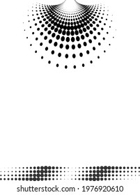 Background Composition, Web Template (Halftone) Design Vector Art Illustration