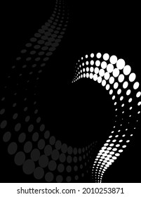 Background Composition, Web Template (Halftone) Design Vector Art Illustration