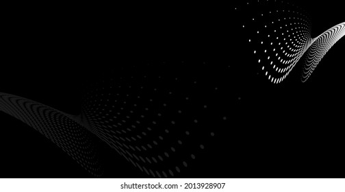 Background Composition, Web Template (Halftone) Design Vector Art Illustration