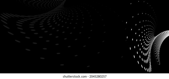 Background Composition, Web Template (Halftone) Design Vector Art Illustration