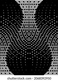 Background Composition, Web Template (Halftone) Design Vector Art Illustration