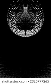 Background Composition, Web Template (Halftone) Design Vector Art Illustration