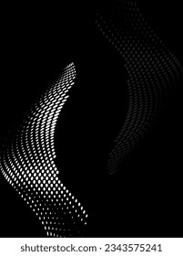 Background Composition, Web Template (Halftone) Design Vector Art Illustration