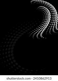 Background Composition, Web Template (Halftone) Design Vector Art Illustration