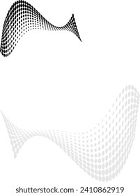 Background Composition, Web Template (Halftone) Design Vector Art Illustration