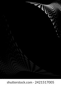 Background Composition, Web Template (Halftone) Design Vector Art Illustration