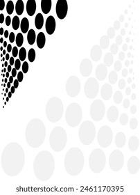 Background Composition, Web Template (Halftone) Design Vector Art Illustration