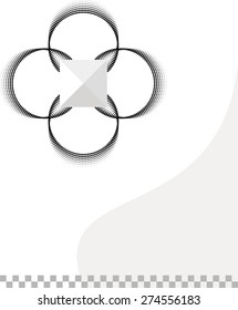 Background Composition, Web Template (Halftone) Vector Art