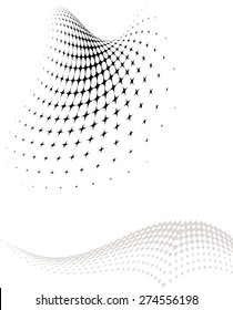 Background Composition, Web Template (Halftone) Vector Art