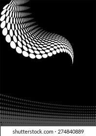 Background Composition, Web Template (Halftone) Vector Art