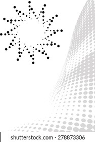 Background Composition, Web Template (Halftone) Vector Art