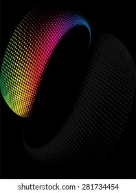 Background Composition, Web Template (Halftone) Vector Art