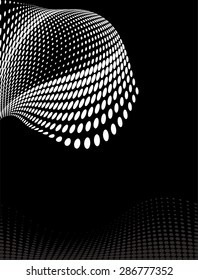 Background Composition, Web Template (Halftone) Vector Art