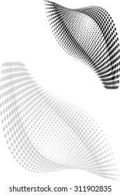Background Composition, Web Template (Halftone) Vector Art