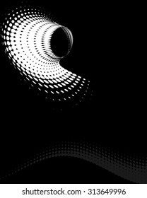 Background Composition, Web Template (Halftone) Vector Art