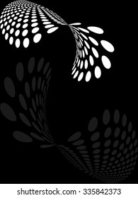 Background Composition, Web Template (Halftone) Vector Art