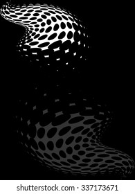 Background Composition, Web Template (Halftone) Vector Art