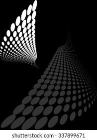 Background Composition, Web Template (Halftone) Vector Art